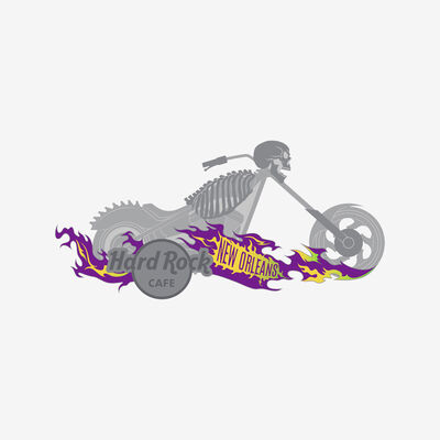Limited Edition 3D Chopper Bike Pin Series